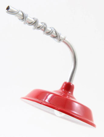 Dollhouse Miniature Overhead Light, Red